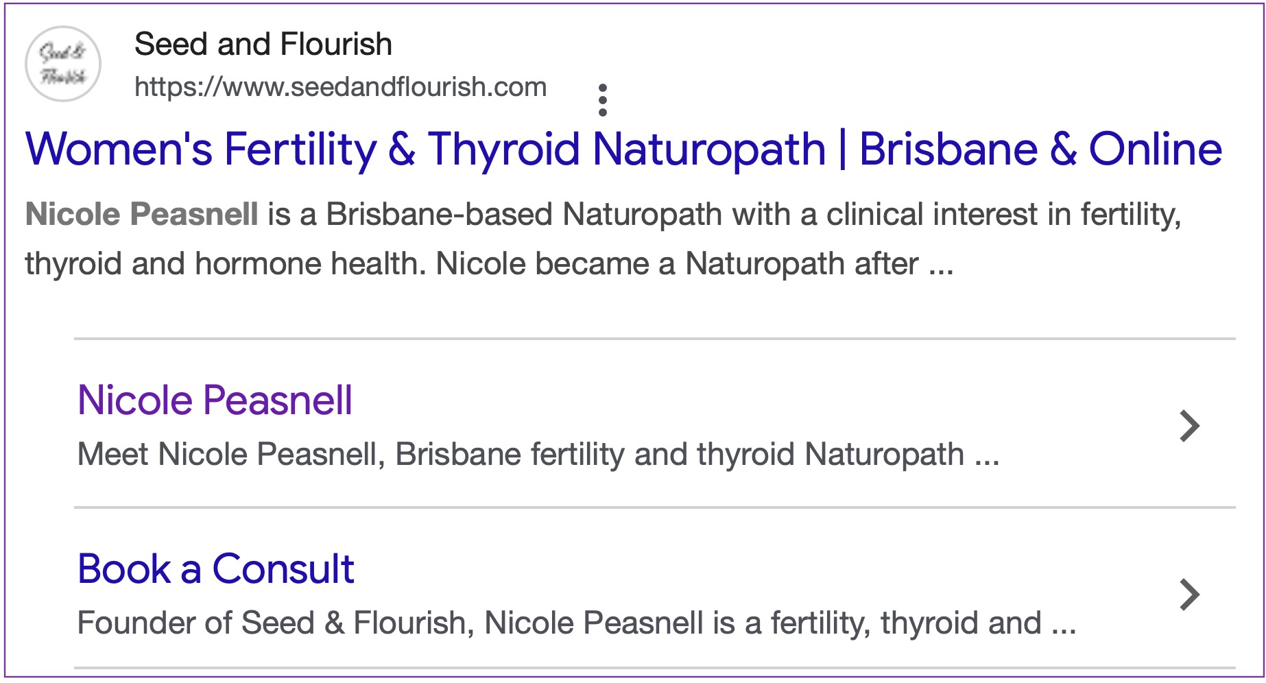 Nicole Peasnell boosts her visibility on Google